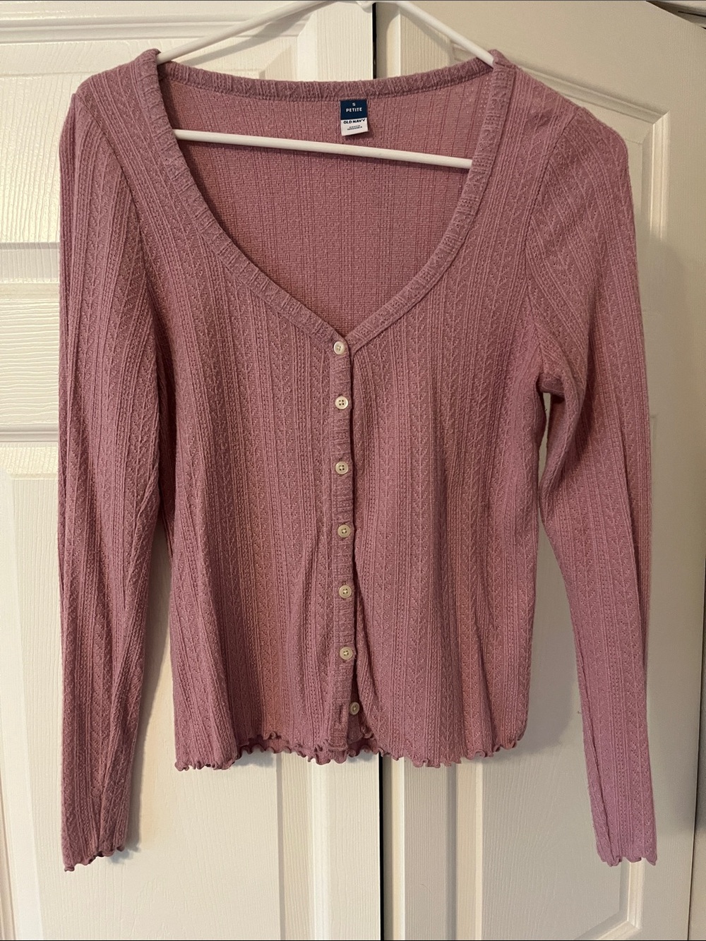 Old Navy Ribbed Button Cardigan